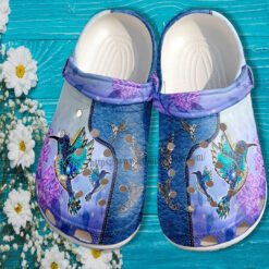 Hummingbird Girl Twinkle Pastel Croc Crocs Shoes Gift Women- Girl Love Hummingbird Crocs Shoes Croc Clogs