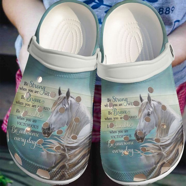 Horse Be Awesome Everyday clog Crocs Shoes