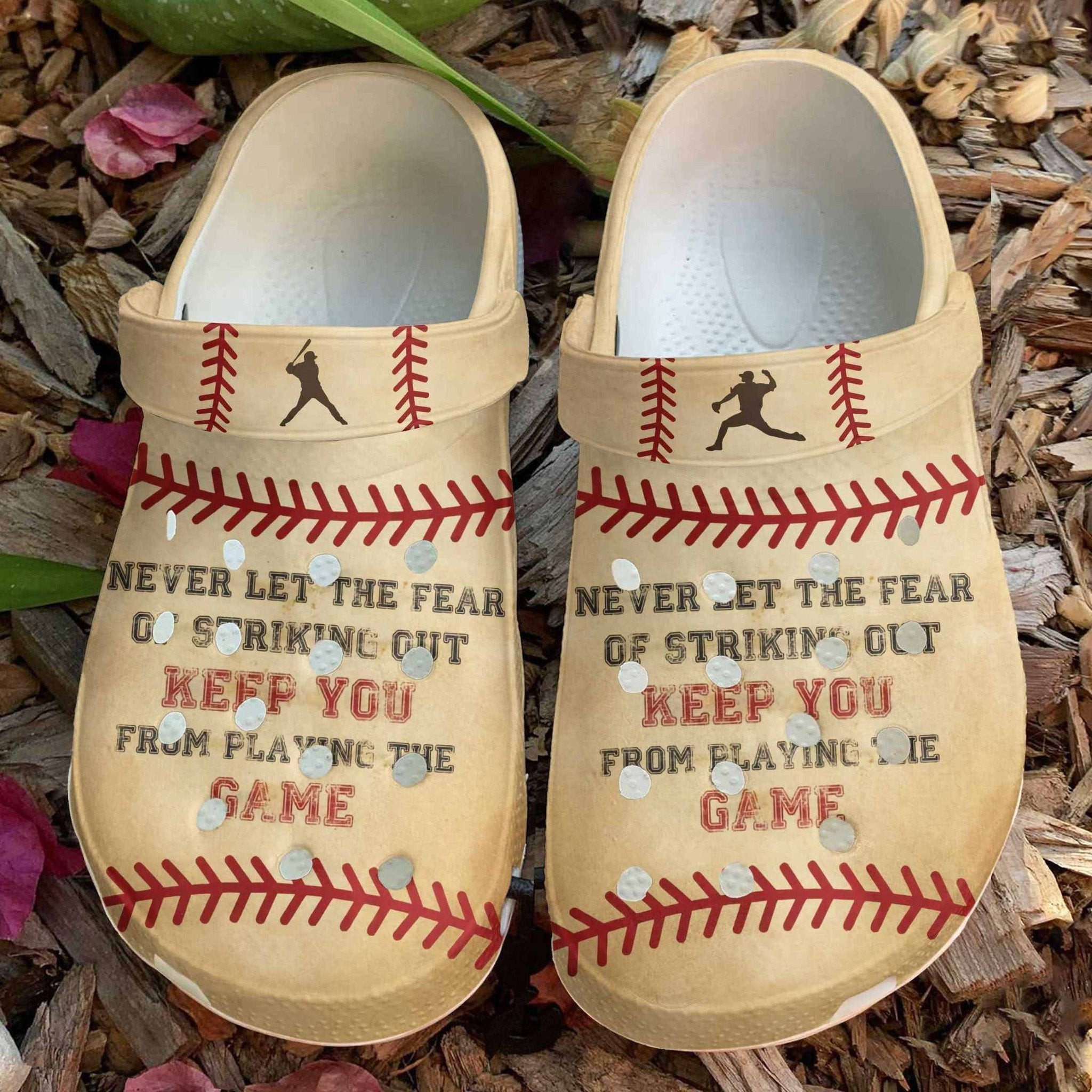 Baseball Motivation Crocs Shoes Clogs Gift For Son Fathers Day- Baseball Vintage Croc Crocs Shoes Gift Father Grandpa