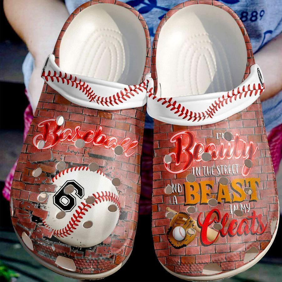 Baseball Personalized Beauty In The Street Classic Clogs Crocs Shoes