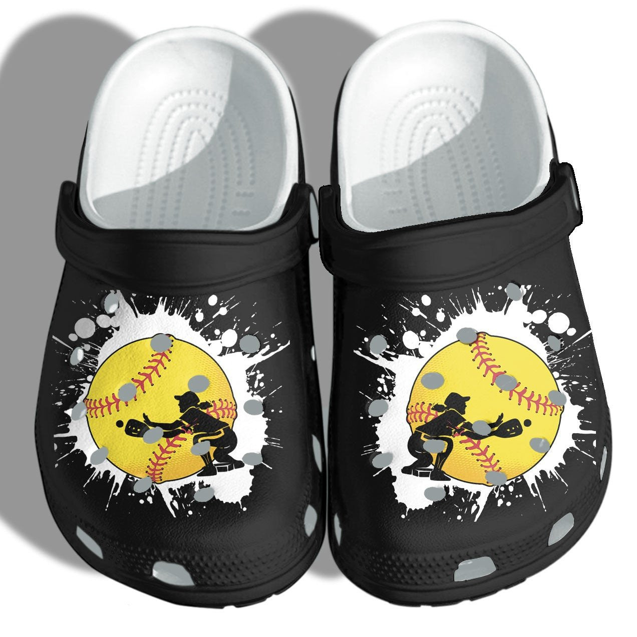 Baseball Girl Custom Crocs Shoes Clogs For Women - Baseball Sports Beach Crocs Shoes Clogs