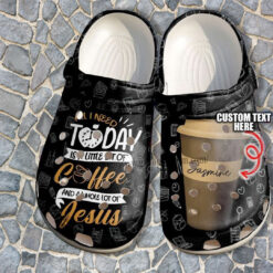 Love Coffee Jesus Crocs Clog Shoes Birthday Gift