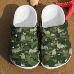 Camo Chicken Funny Comfortable Water For Summer Lover Gift Farm Animals clog Crocs Shoes