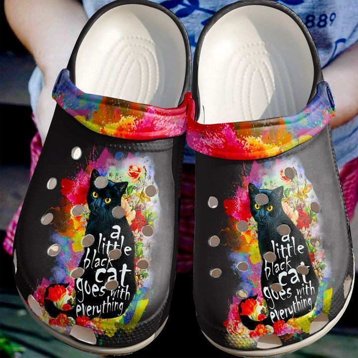 Cat Black Classic Clogs Crocs Shoes