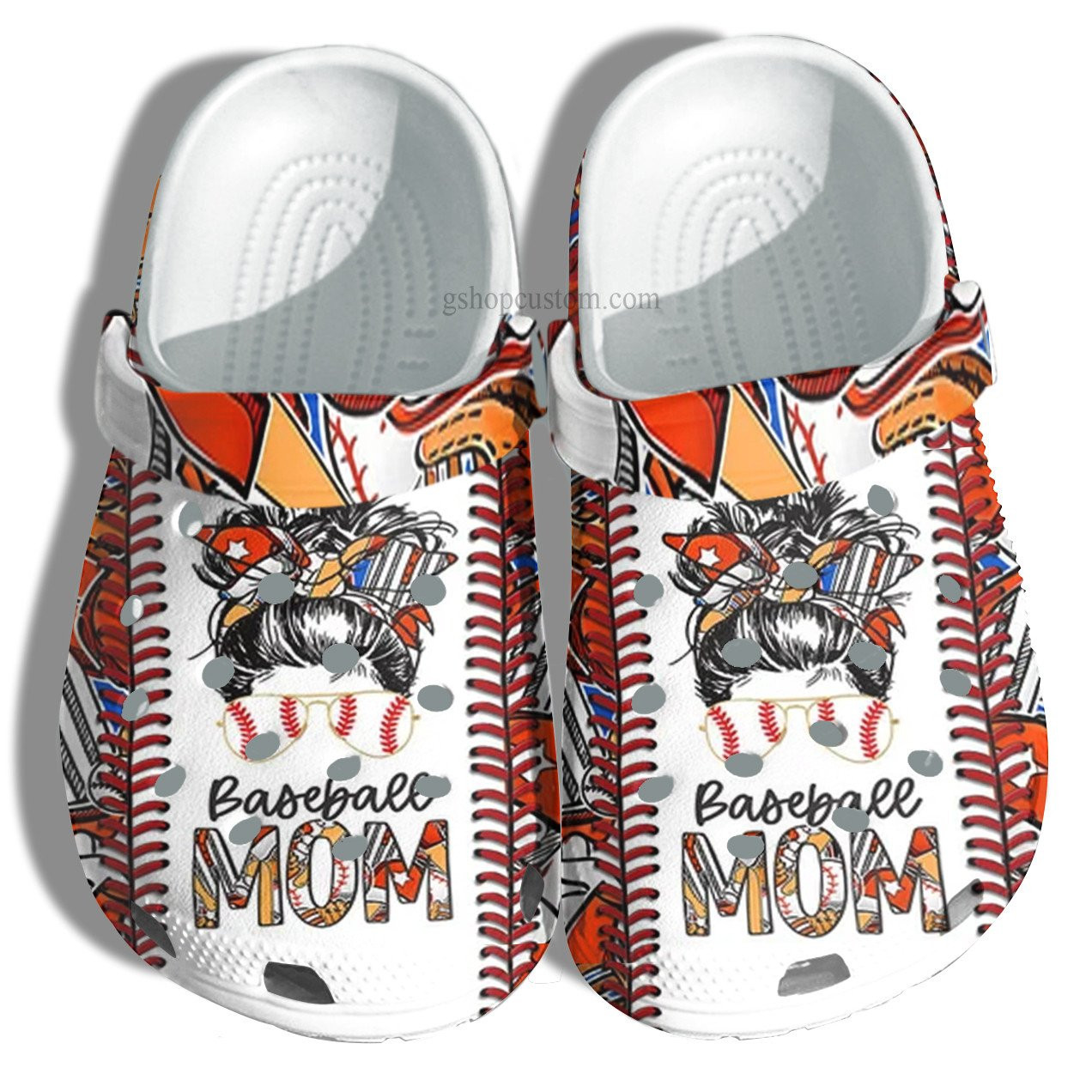 Cheer Up Baseball Mom Croc Crocs Clog Shoes Gift Wife- Cool Women Baseball Line Crocs Clog Shoes Gift Mother Day