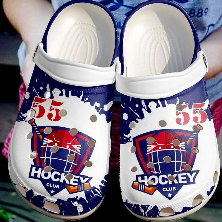 Hockey Personalized Ice Lover Club clog Crocs Shoes