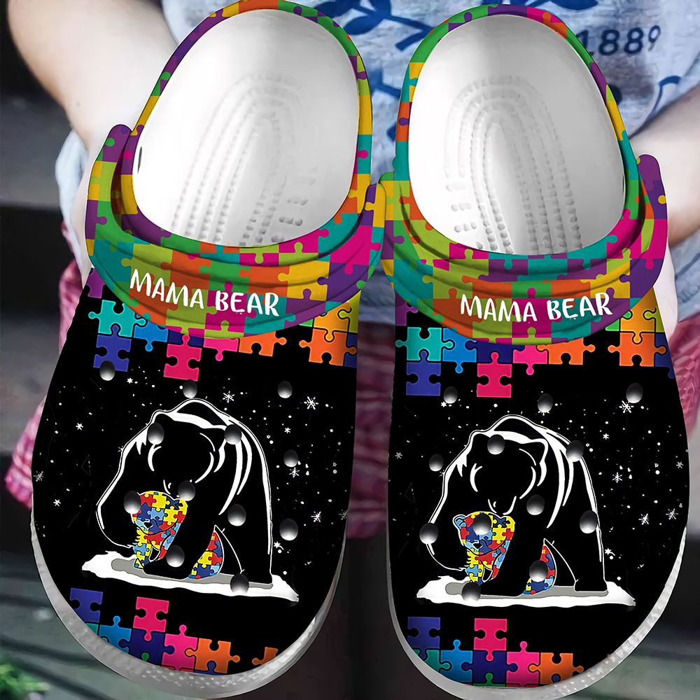 Mama Bear Autism Classic Clogs Crocs Shoes