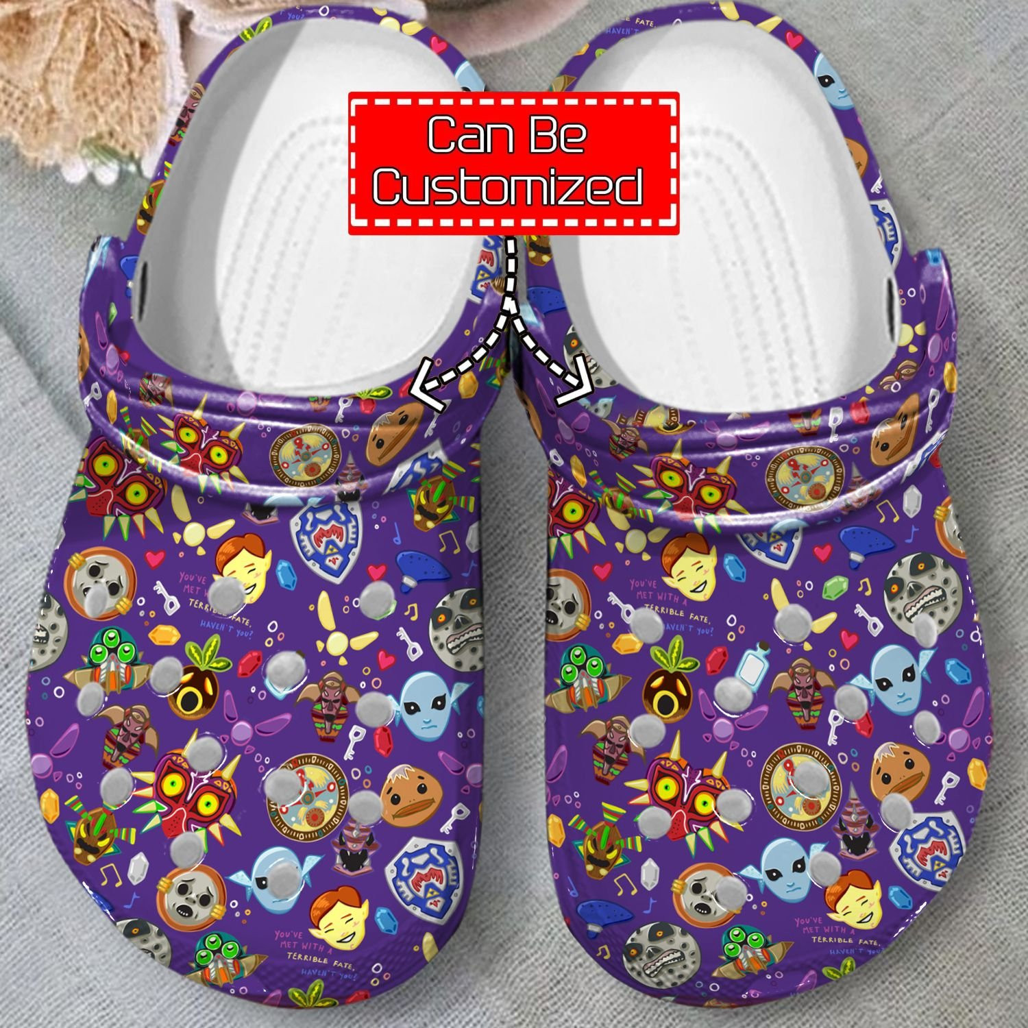 Majora Mask Pattern clog Crocs Shoes Colorful