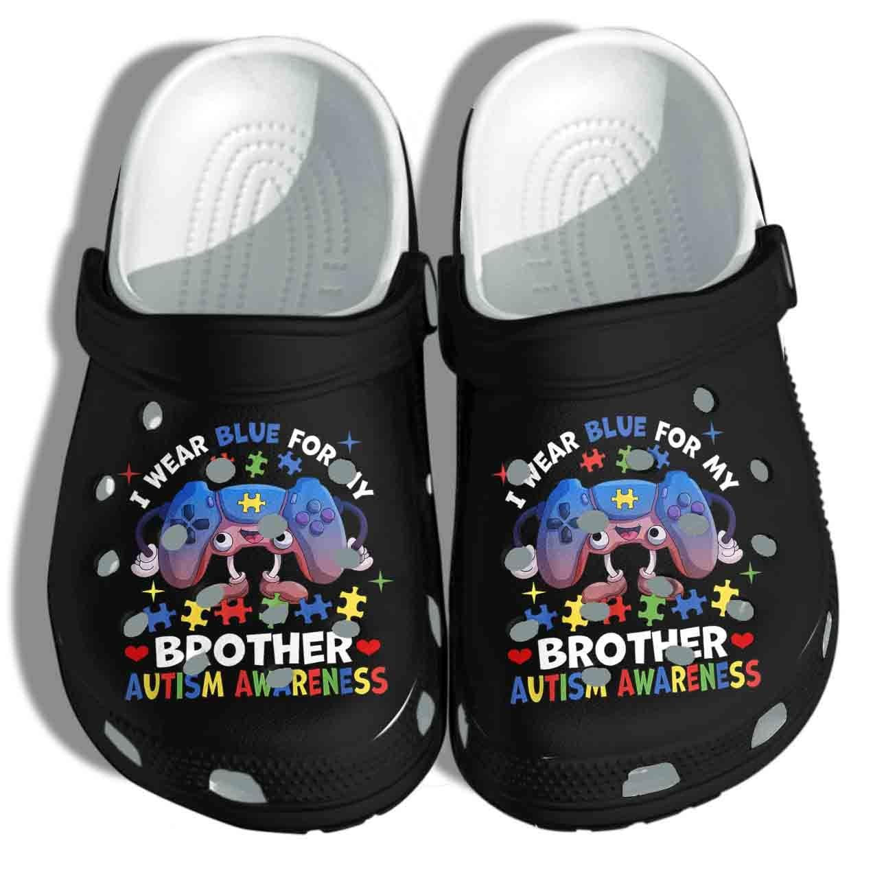 Autism Awareness Video Game Lover Wear Blue For My Brother Crocband Clog Crocs Shoes For Men Women