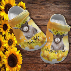 Goat Sunflower Faith Croc Crocs Clog Shoes Gift Grandaughter