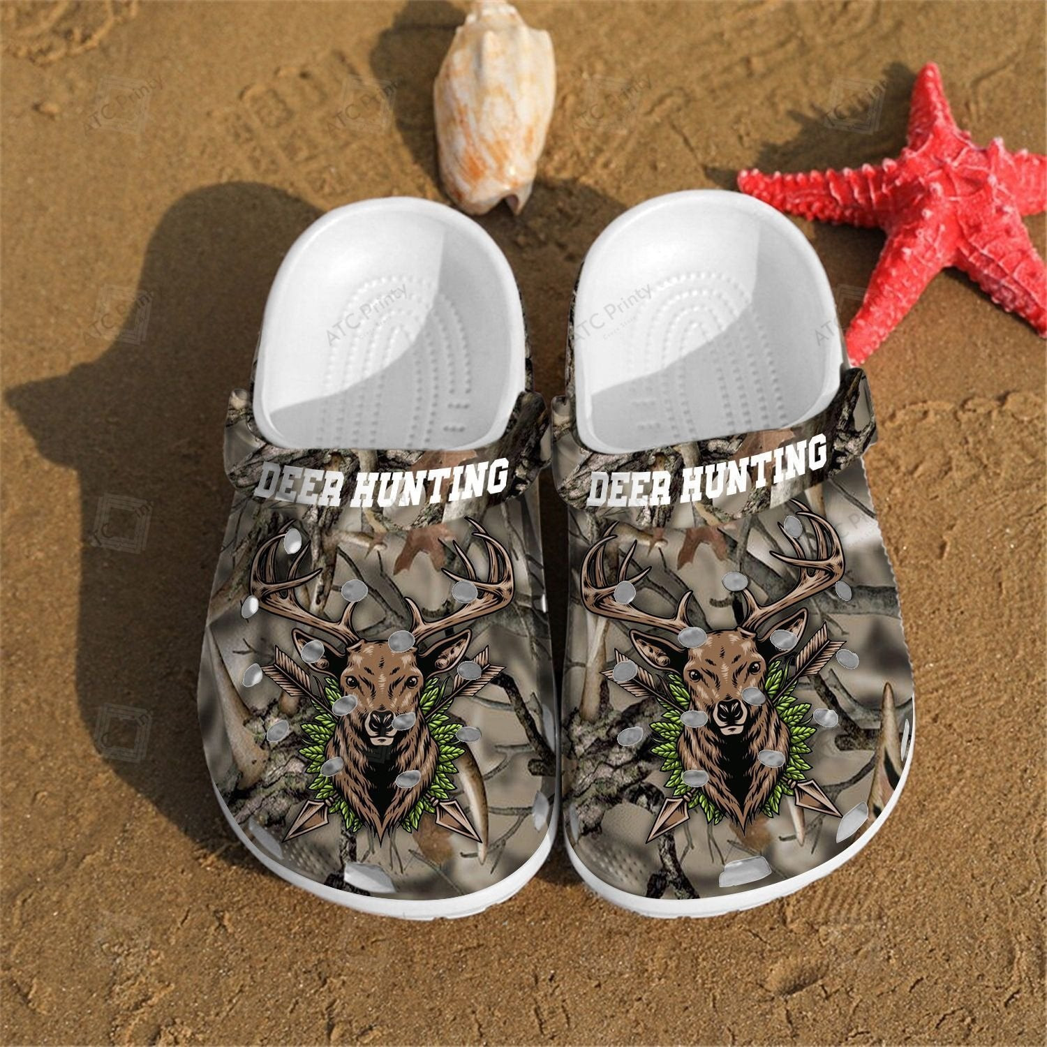 Deer Hunting Croc Crocs Shoes For Men - Deer Crocs Shoes Crocbland Clog Gifts For Father Day