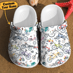 Bicycle Gift For Cyclist Pattern Birthday Gifts clog Crocs Shoes Bicycle