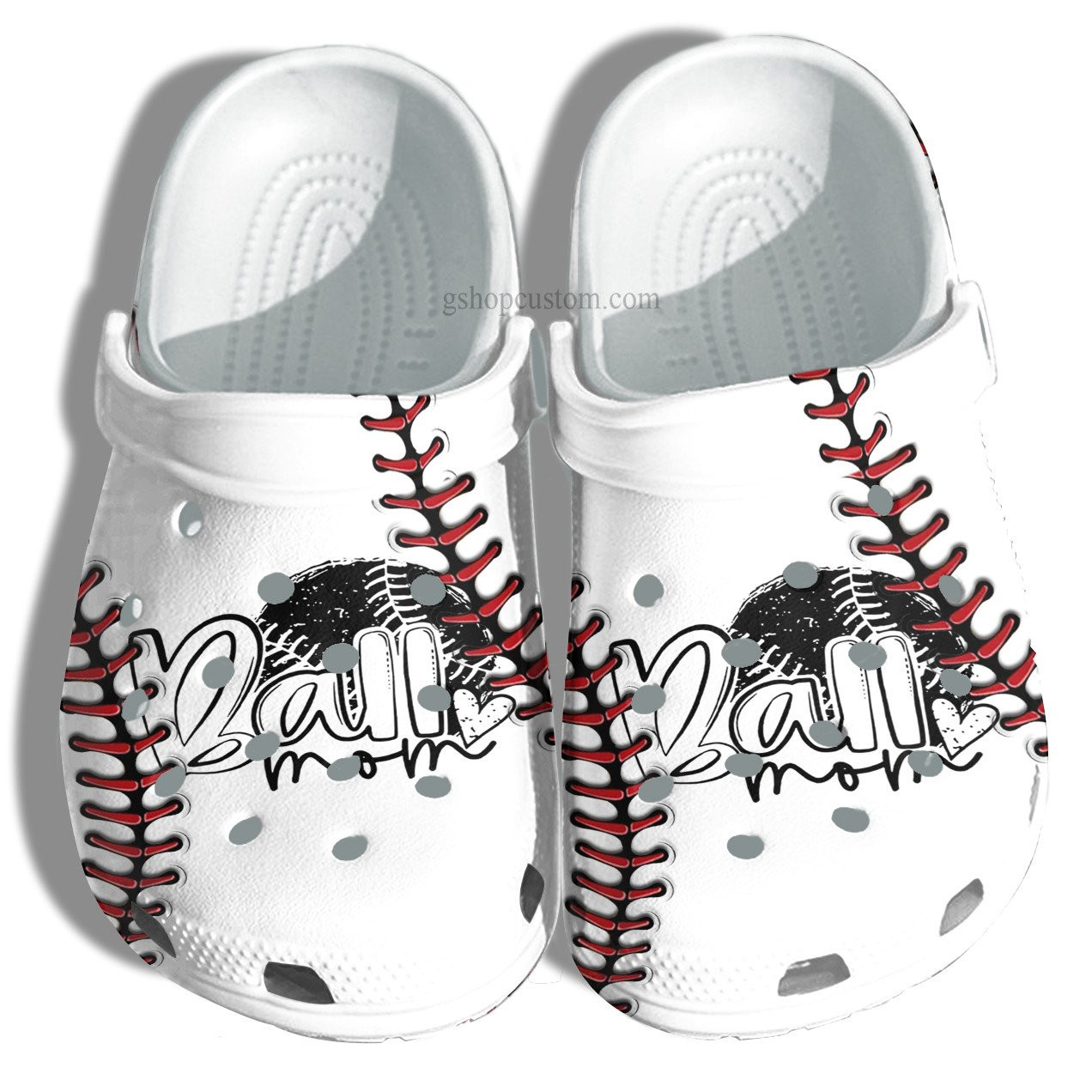 Ball Mom 3D Baseball Line Croc Crocs Clog Shoes Gift Mother- Cool Baseball Line Crocs Clog Shoes Gift Grandma