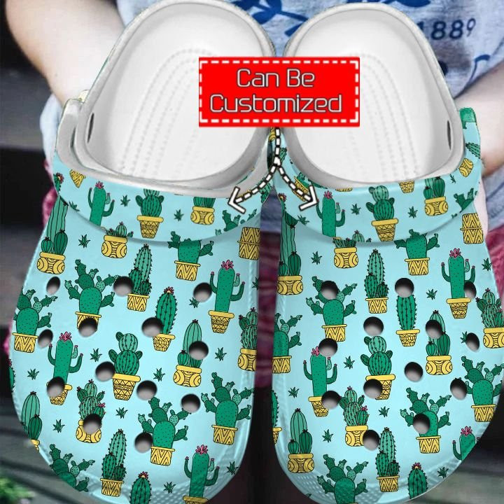 Cactus Collection Pattern clog Crocs Shoes Gardener