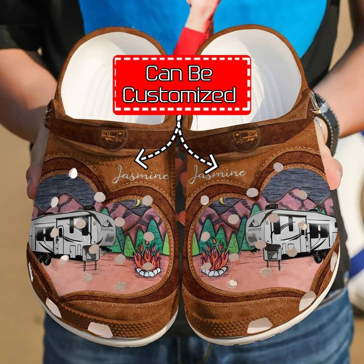 Camping Personalized Love clog Crocs Shoes Camping