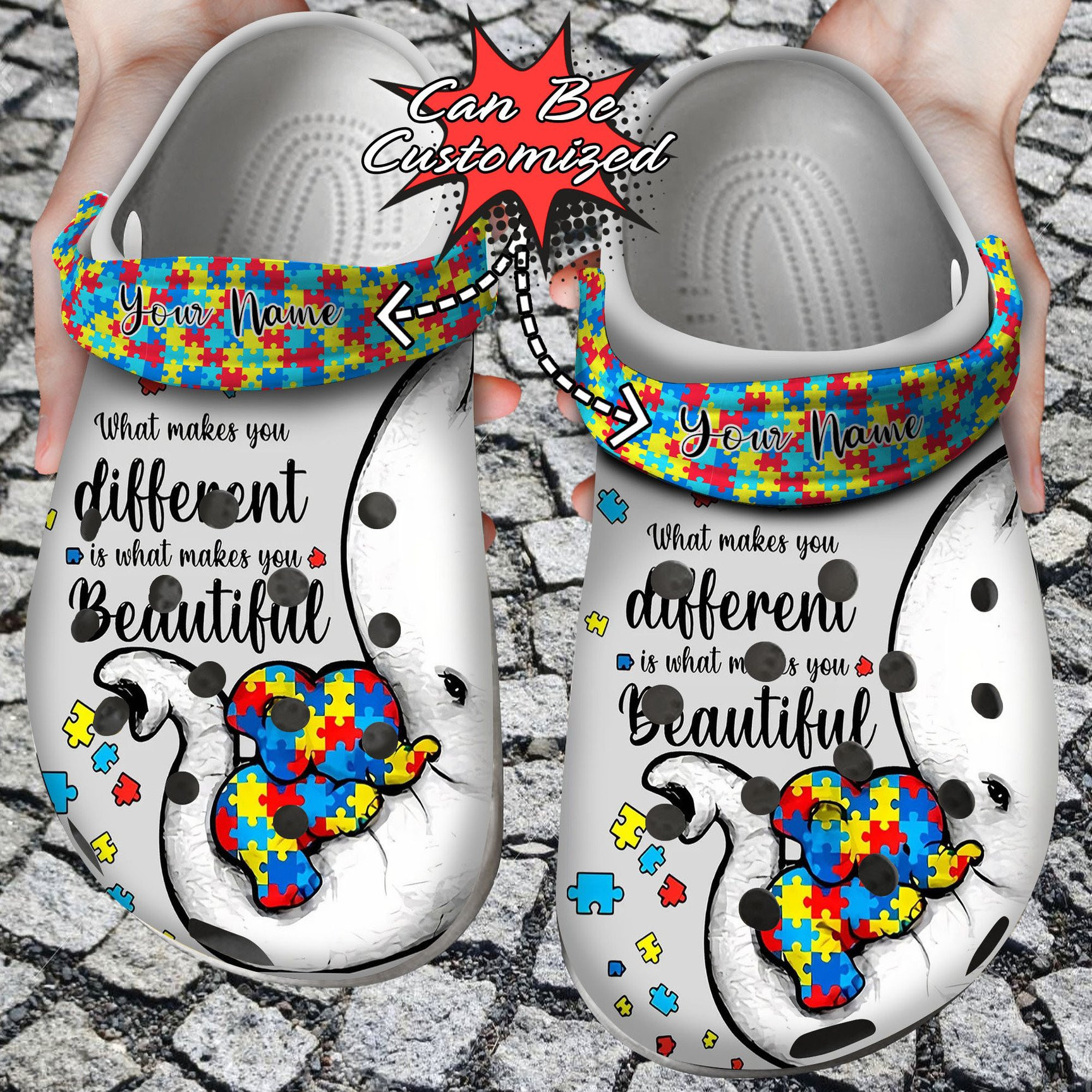 Autism What Makes You Different clog Crocs Shoes Autism