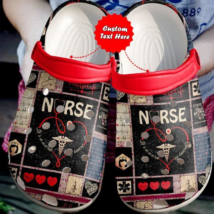 Nurse Pattern Gift clog Crocs Shoes Nurse