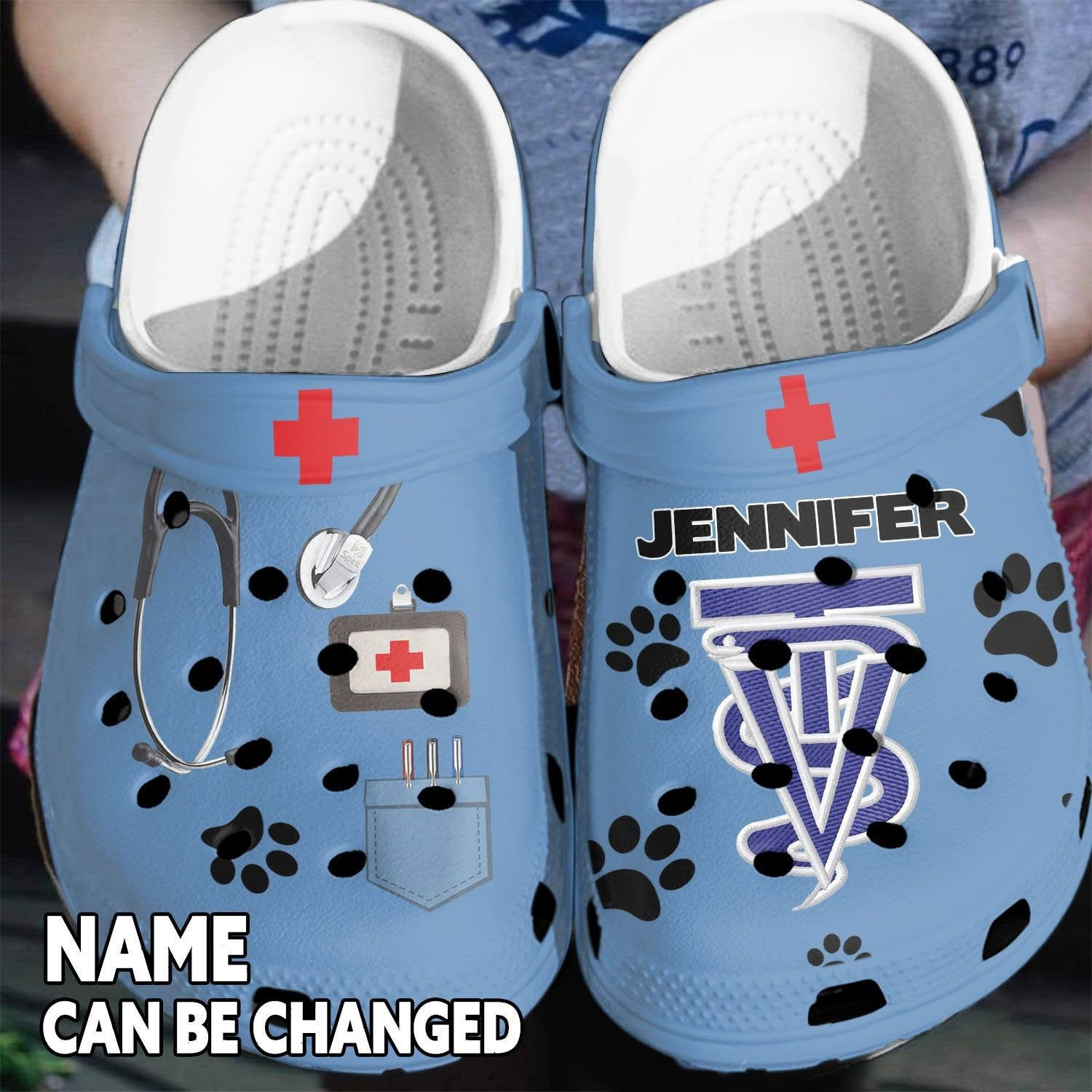 Love Nurse Personalized Doctor Best Gift For Registered Ideas Symbol clog Crocs Shoes Nurse