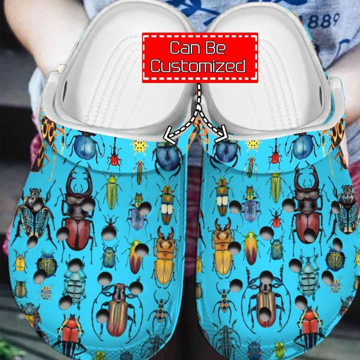 Beetle Patterns clog Crocs Shoes Colorful