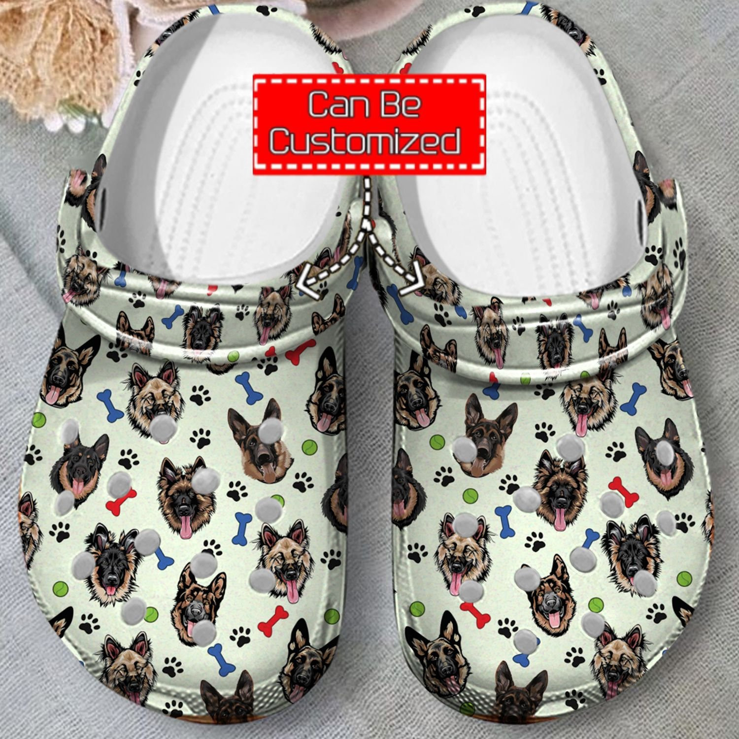 German Shepherds Pattern clog Crocs Shoes Animal Print