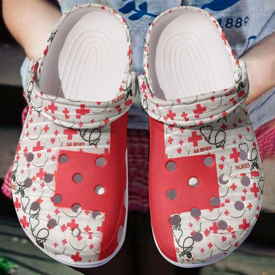 Love For Nurse Crocs Shoes clogs Birthday Gift For Malw Female