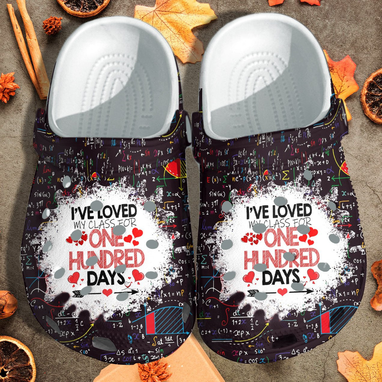 Ive Loved My Class For One Hundred Days Crocs Shoes Crocbland Clog Gift For Teacher Student
