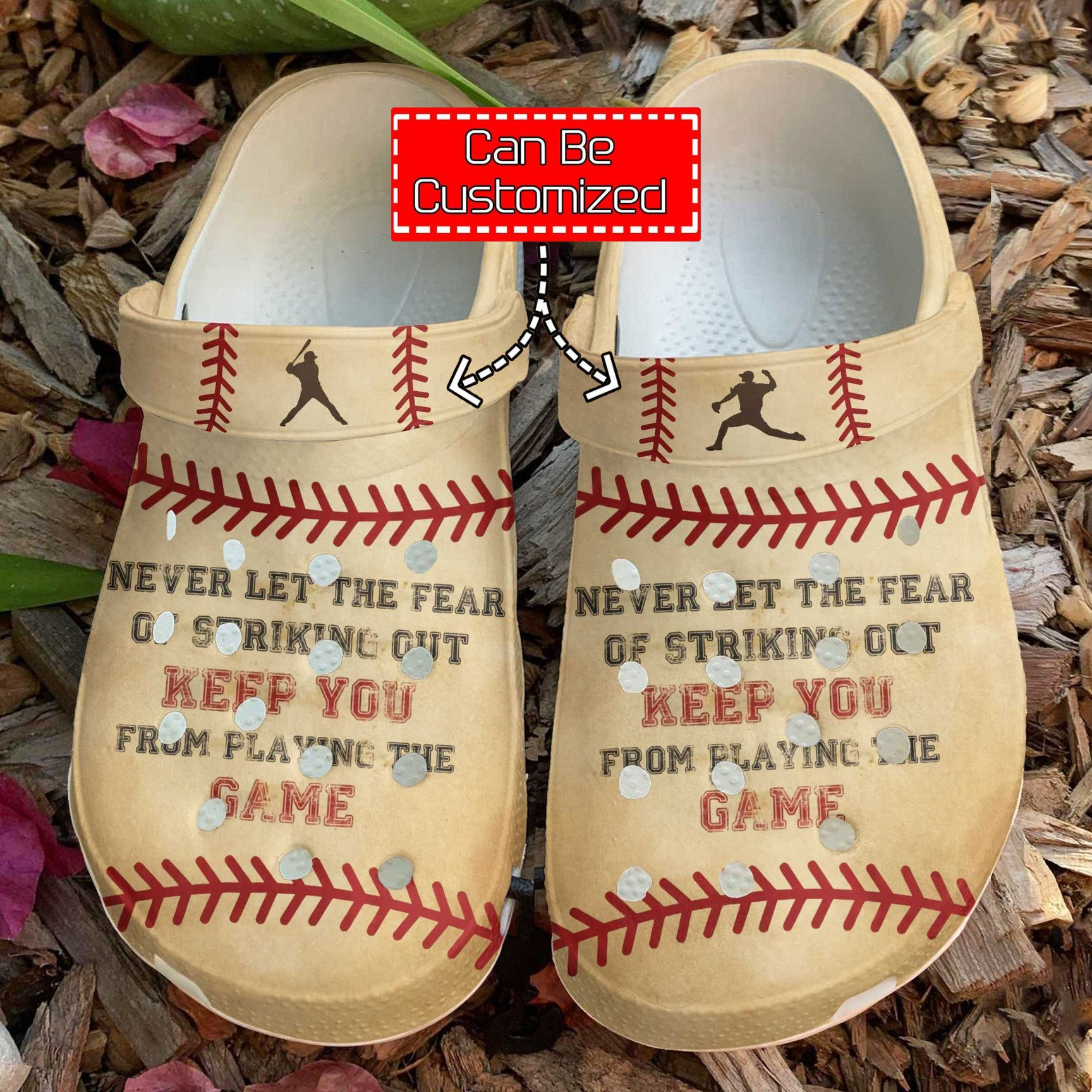 Baseball Striking Out clog Crocs Shoes Baseball