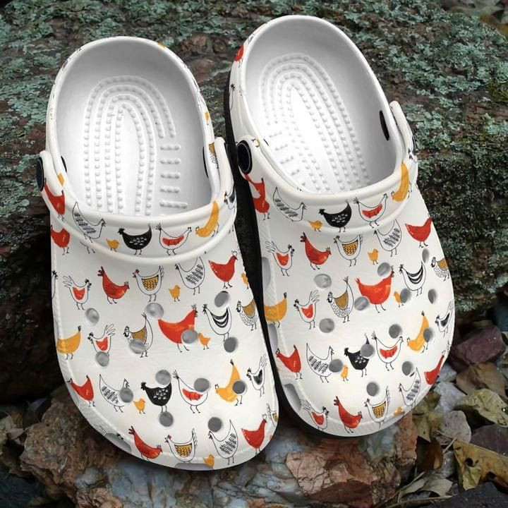 Hen Mama Gift For Lover Rubber clog Crocs Shoes