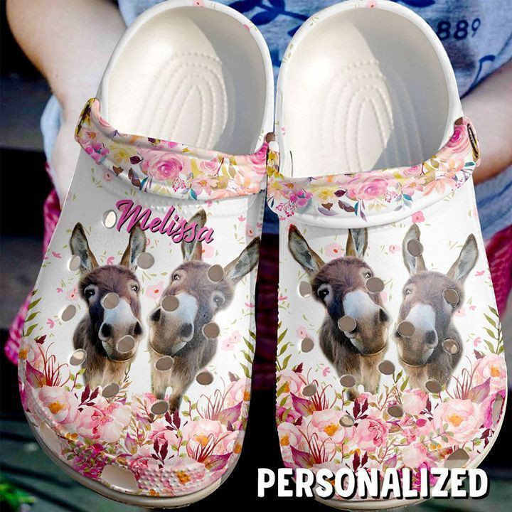 Farmer Personalized Cute Donkeys Classic Clogs Crocs Shoes