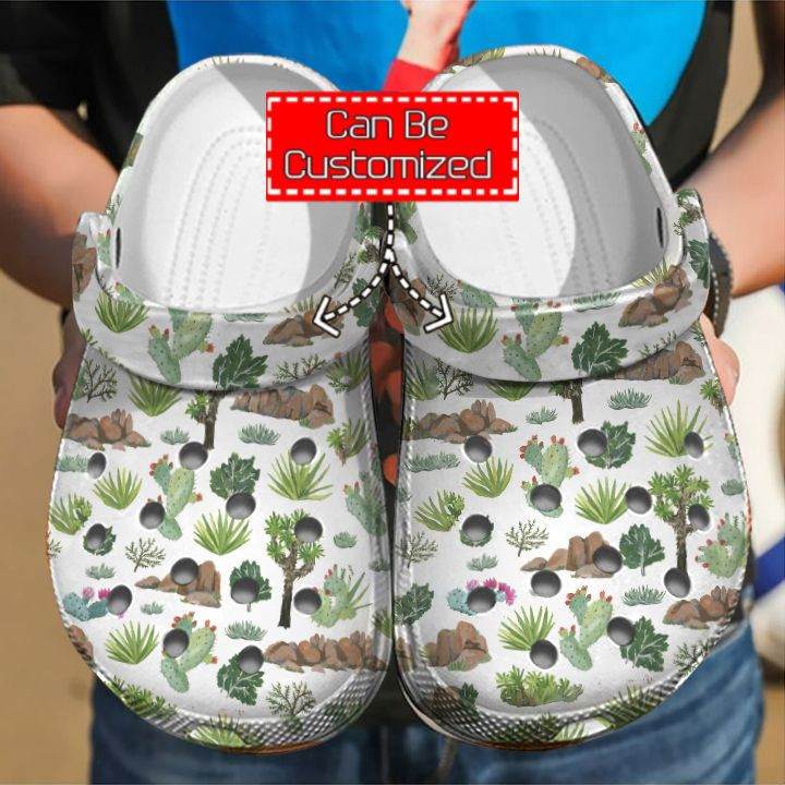 Gardener - Cactus Art Pattern Clog Crocs Shoes For Men And Women