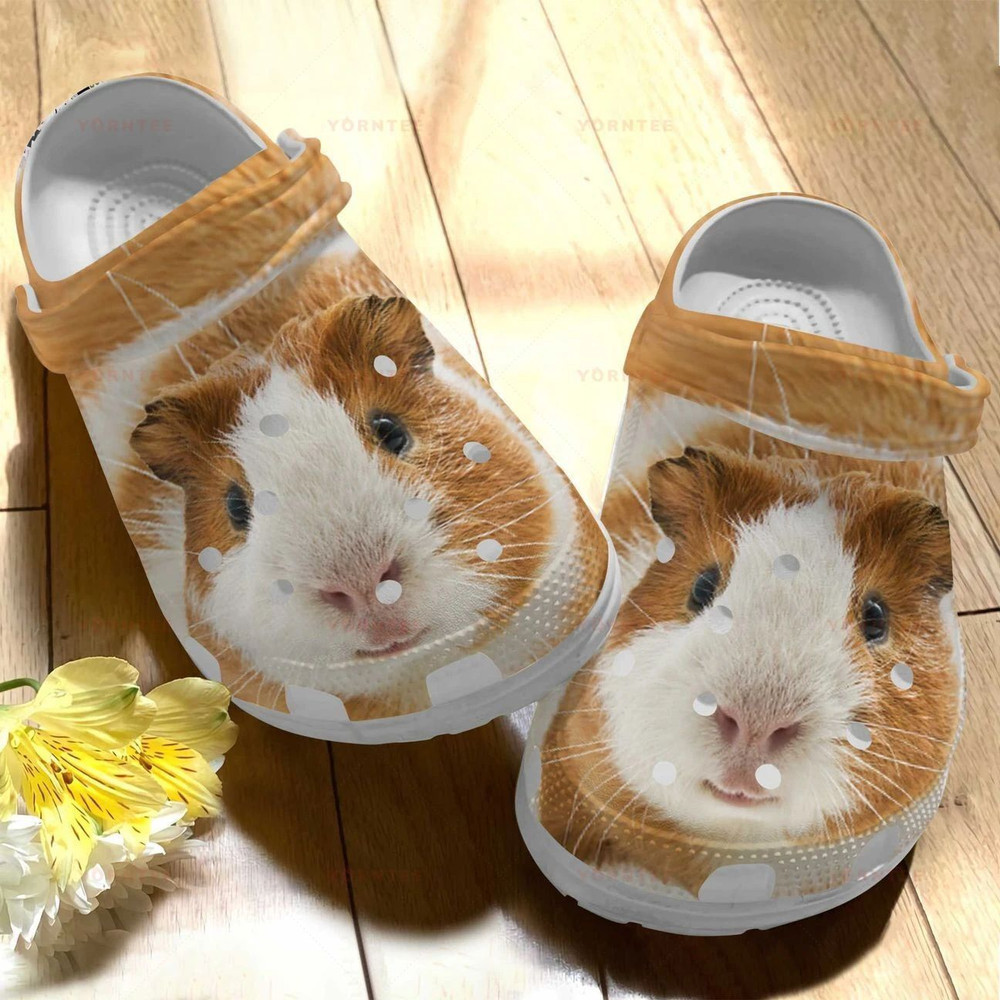 Custom Name Cute Guinea Pig Gift For Lover Rubber clog Crocs Shoes