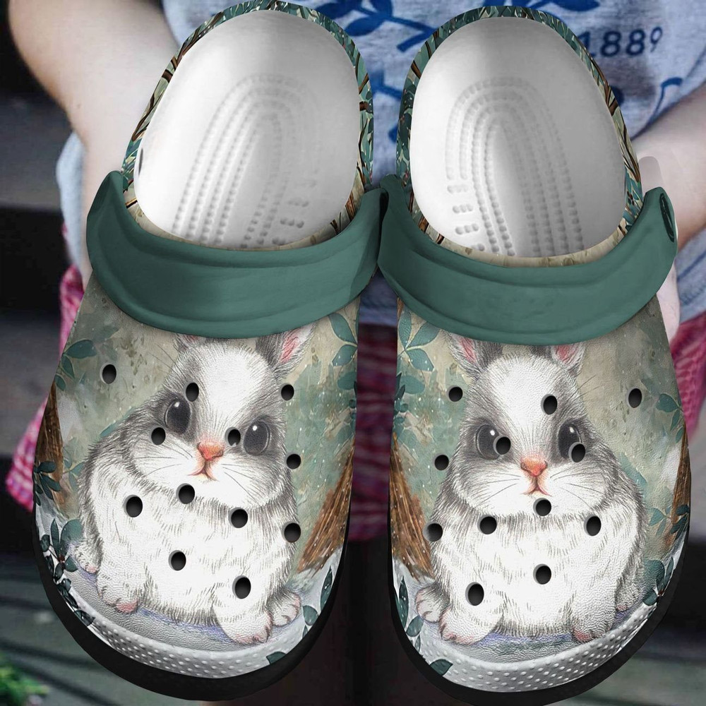 Bunny Rabbit Gift For Lover Rubber clog Crocs Shoes