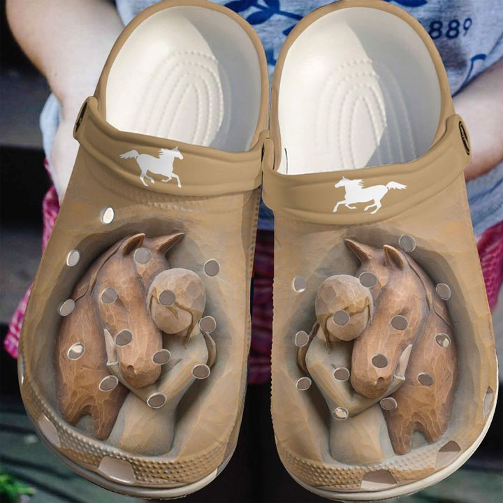 Horse Girl Loves Horses Classic Clogs Crocs Shoes