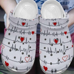 Free Heartbeat Nurse Doctor Crocband Clog Crocs Shoes