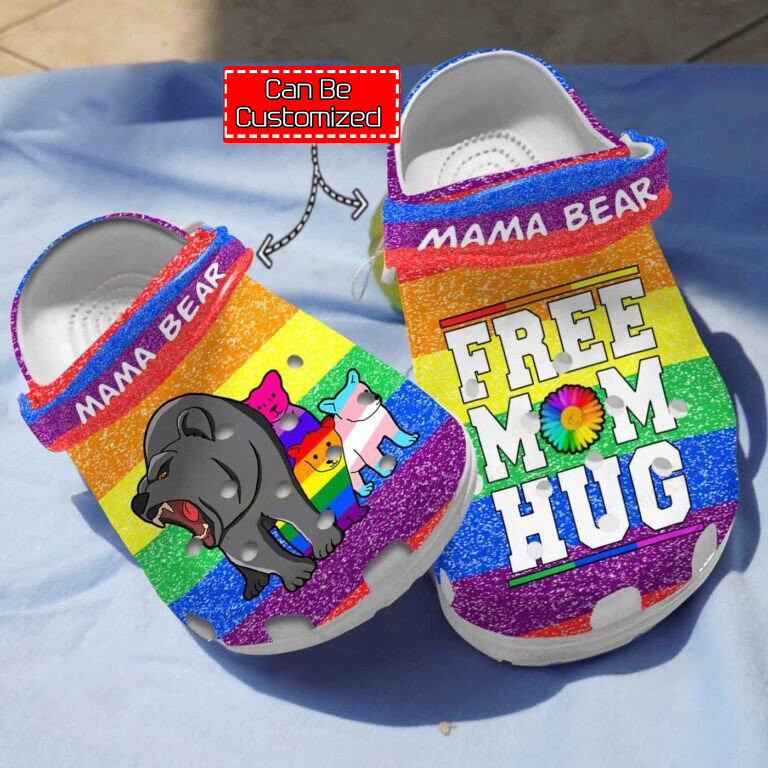 Free Mom Hug clog Crocs Shoes Custom LGBT