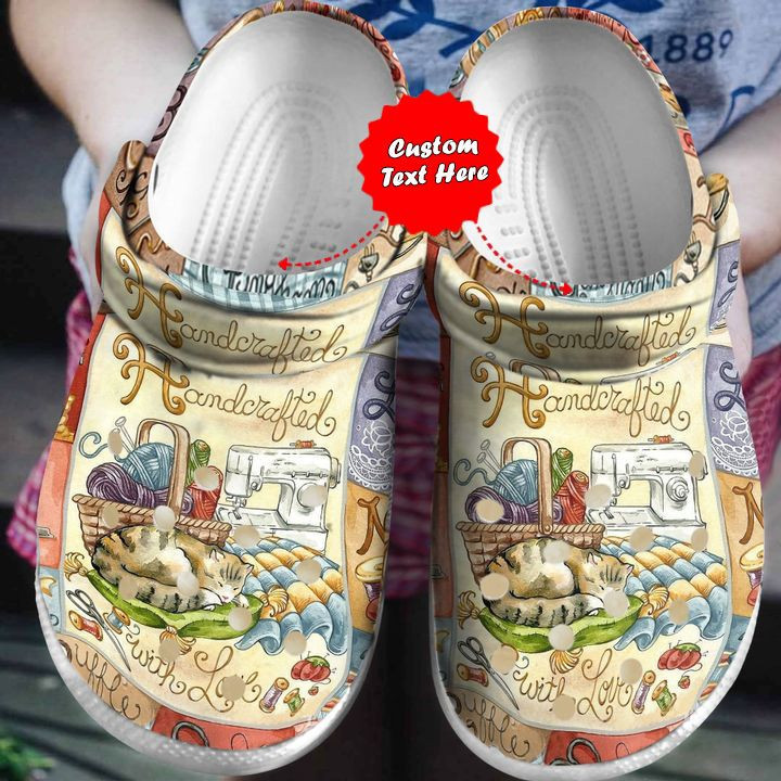 Colorful - Sewing Handcrafted In Love Clog Crocs Shoes For Men And Women