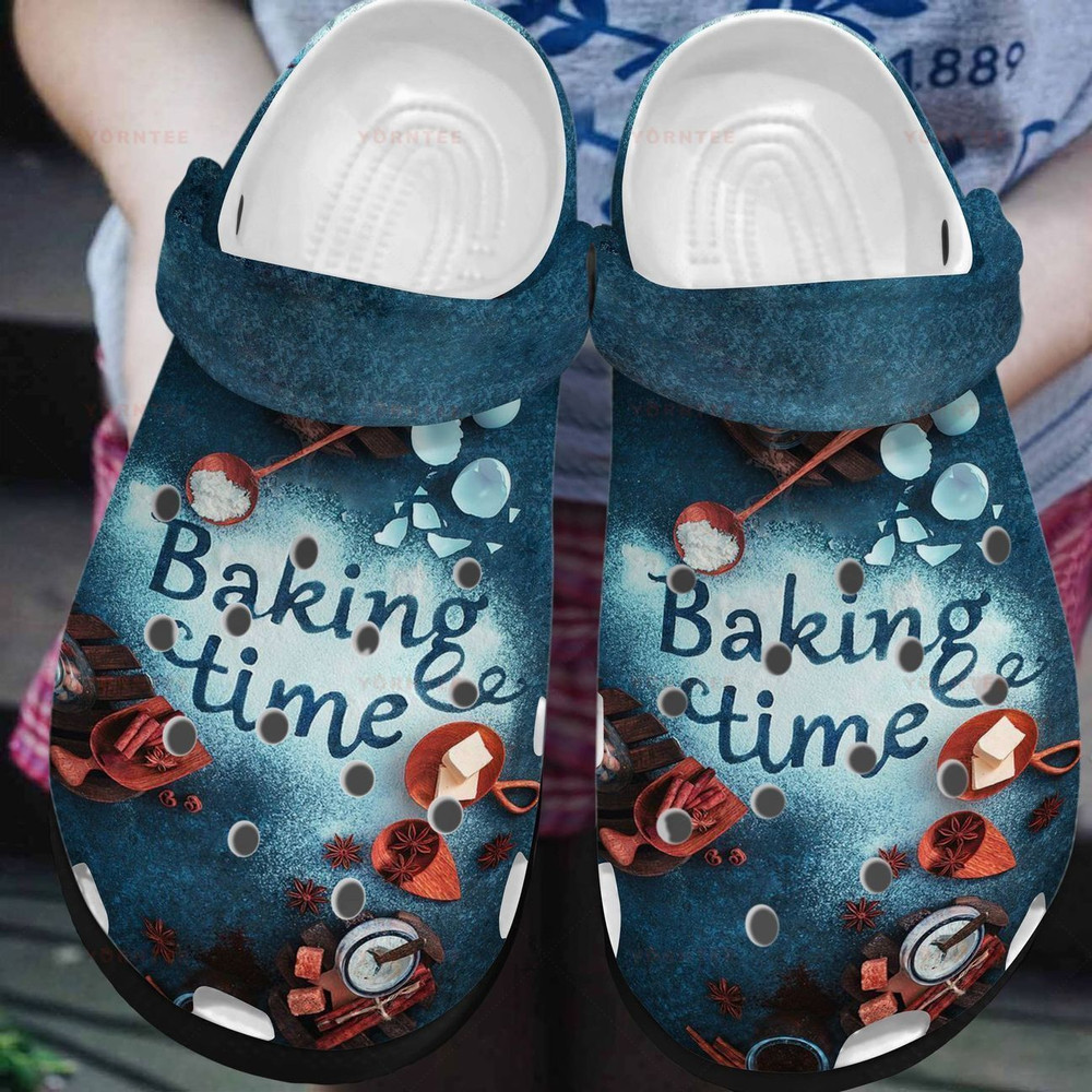 Baking Time 3 Gift For Lover Rubber clog Crocs Shoes