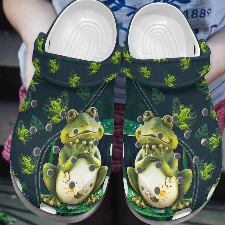 Frog Princess Gift For Lover Rubber clog Crocs Shoes