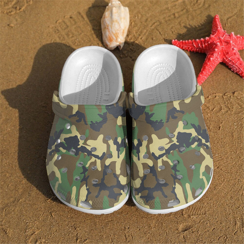 New Camo Rubber clog Crocs Shoes