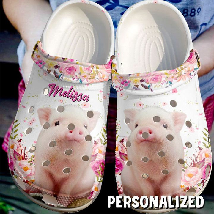 Farmer Cute Pig Gift For Fan Classic Water Rubber clog Crocs Shoes