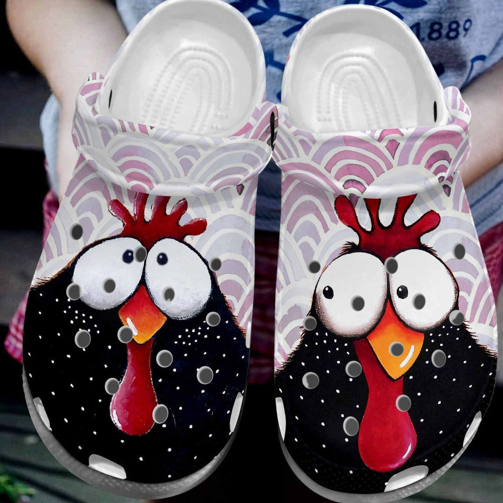 Cute Chicken 9 Gift For Lover Rubber clog Crocs Shoes