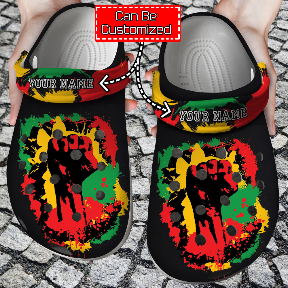 American - Personalized Black History Month African American Clog Crocs Shoes For Men And Women