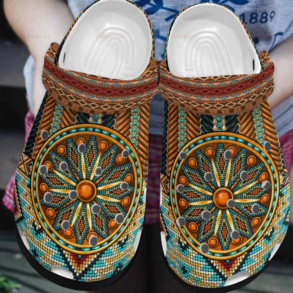 Native American Gift For Lover Rubber clog Crocs Shoes