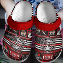 Firefighter Job Love Gift Rubber clog Crocs Shoes