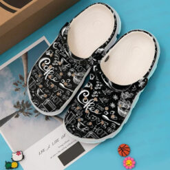 Coffee Time Icon 102 Gift For Lover Rubber clog Crocs Shoes