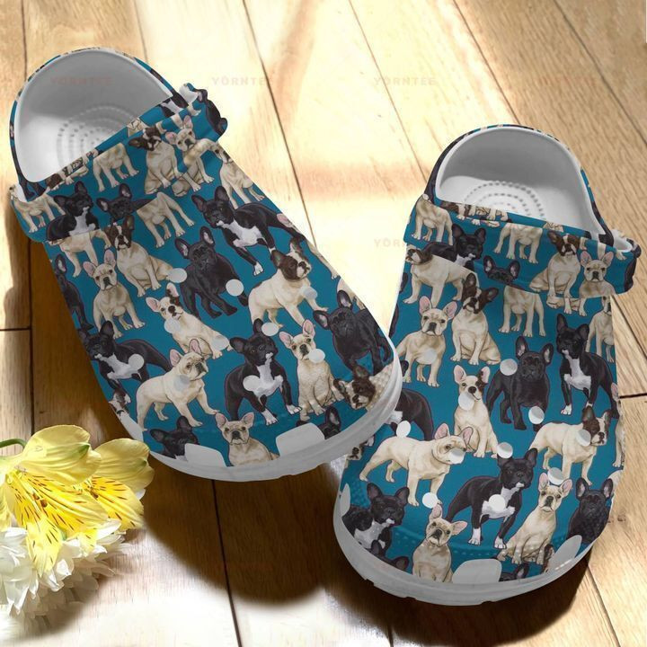 French Bulldog Lovers 5 Gift For Lover Rubber clog Crocs Shoes