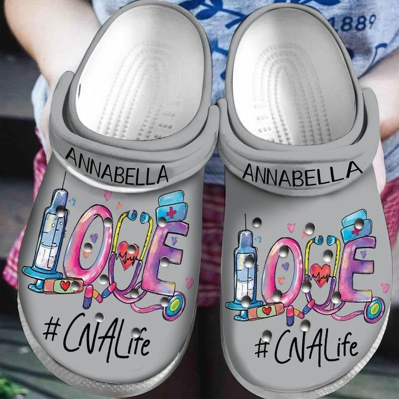 Love Nurse Life Nurse Proud Nurse Rubber clog Crocs Shoes