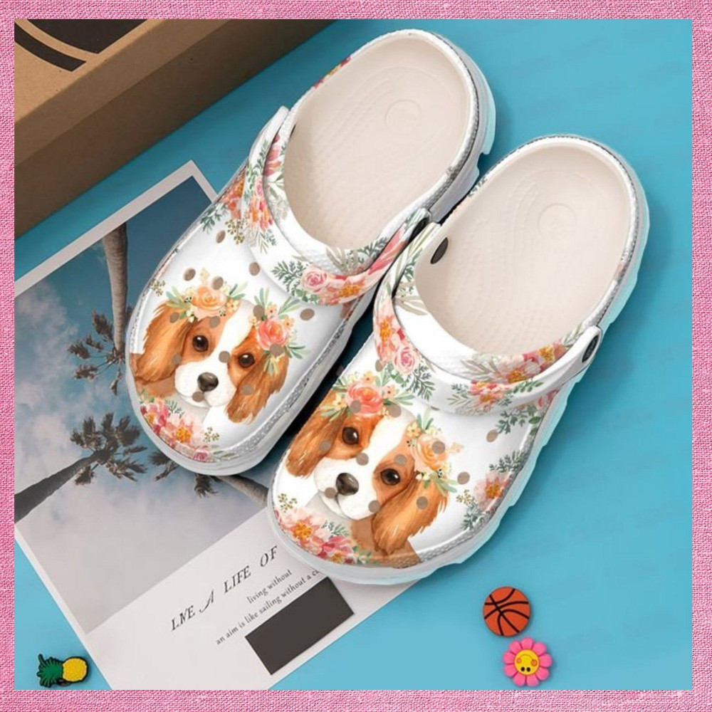 Cavalier King Spaniel Baby Rubber clog Crocs Shoes