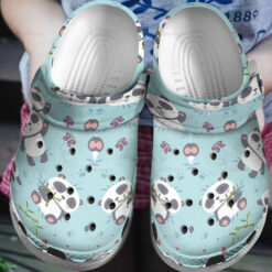 Lovely Panda Style Gift For Lover Rubber clog Crocs Shoes