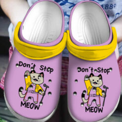 New Freddie Mercury Cat Dont Stop Meow Gift For Fan Classic Water Rubber clog Crocs Shoes